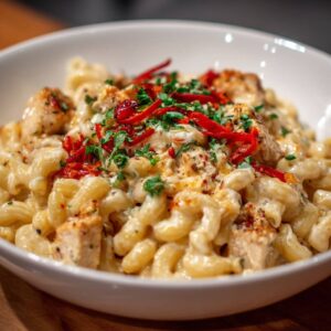 Creamy Honey Pepper Chicken Mac and Cheese Delight