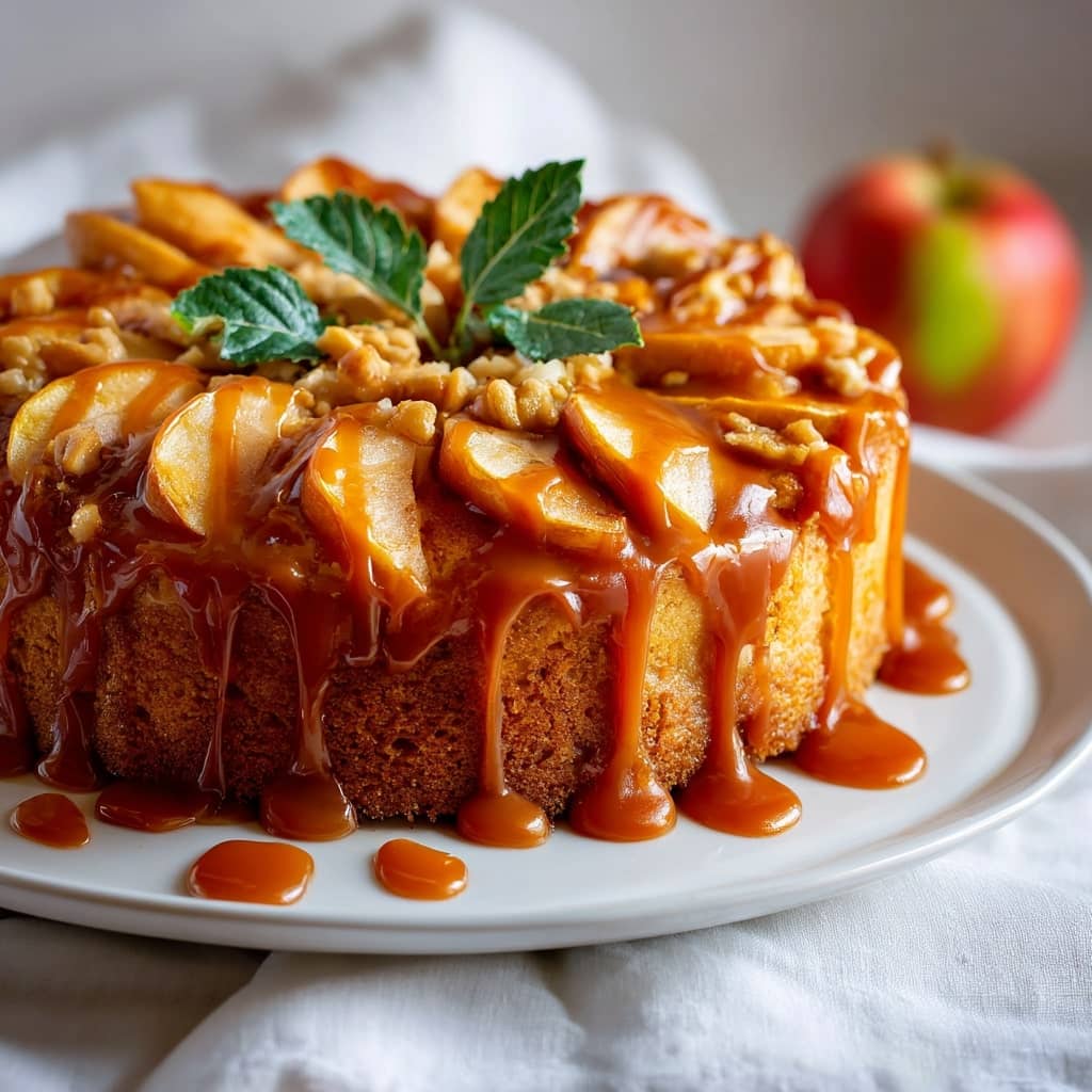 Easy Caramel Apple Cake