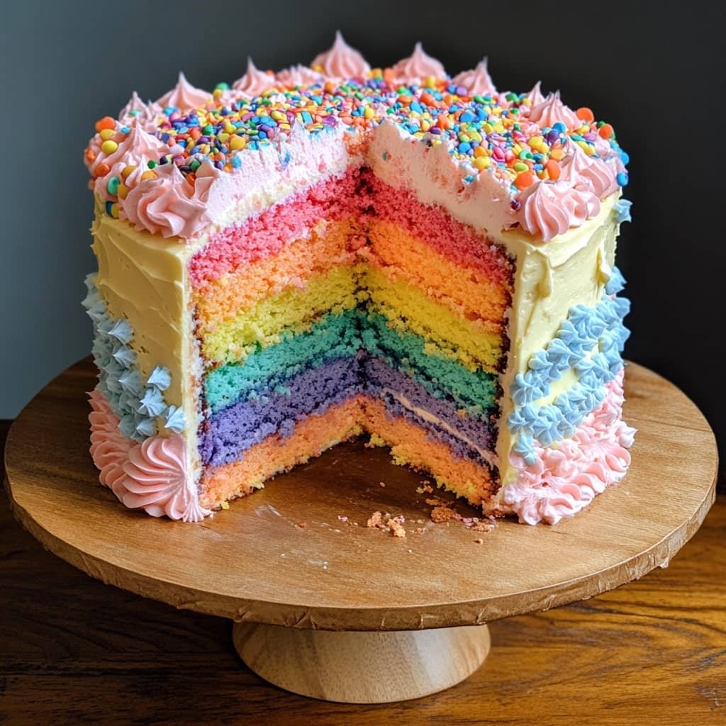 Rainbow Pinata Cake