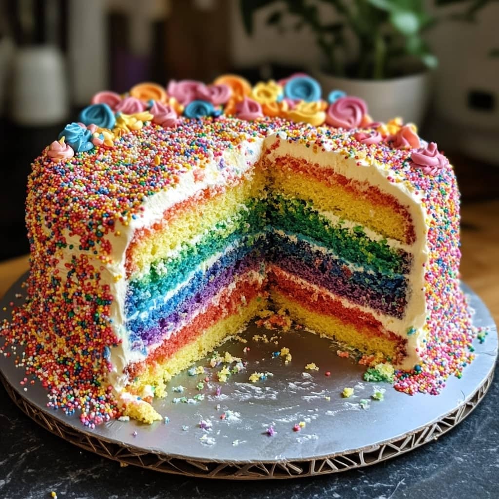 Rainbow Surprise Cake
