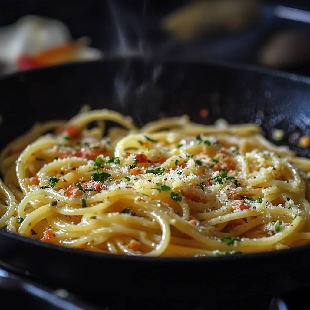 Sizzling Garlic Oil Spaghetti