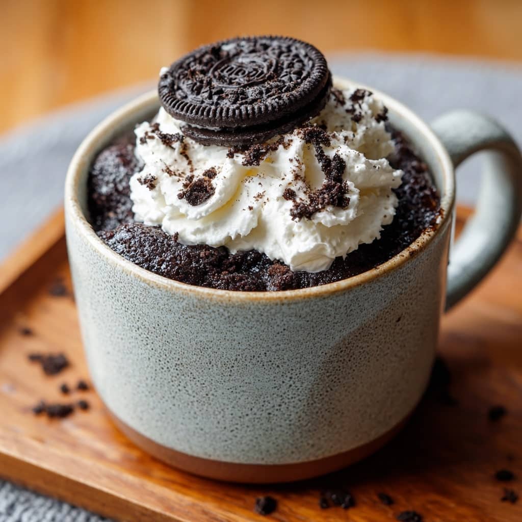 3-Ingredient Oreo Mug Cake in Minutes