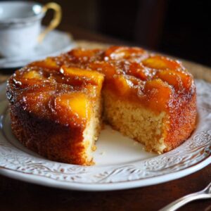 Brown Sugar Peach Cake