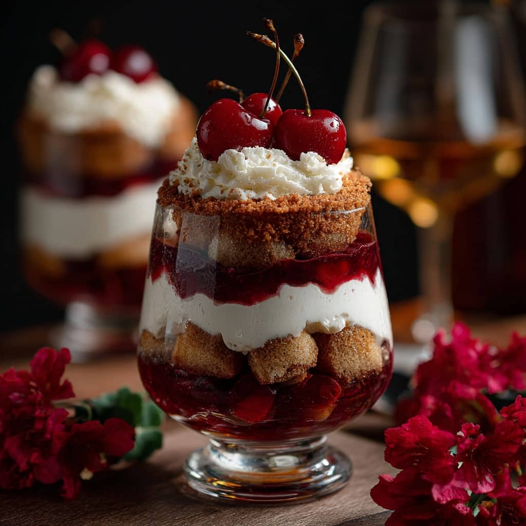 Cherry Amaretto Tiramisu