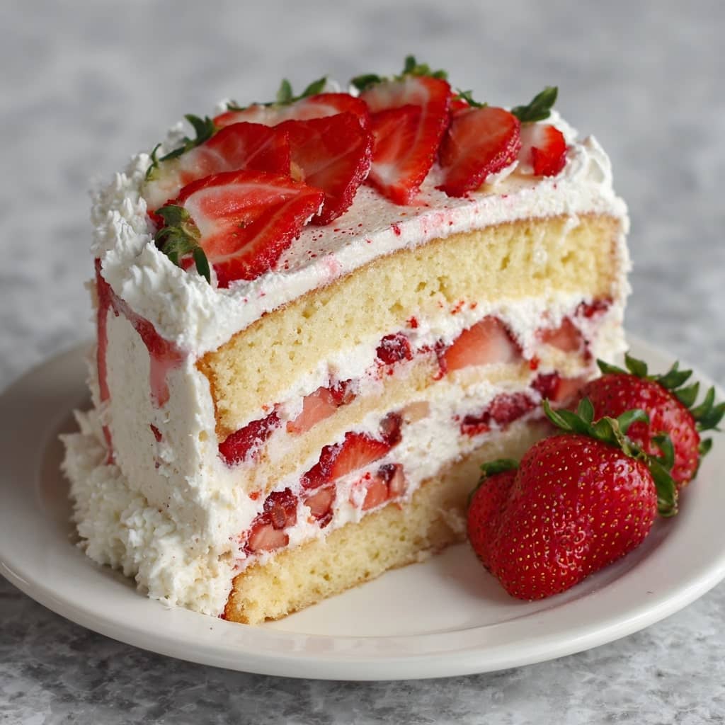 Fresh Strawberry Dream Cake