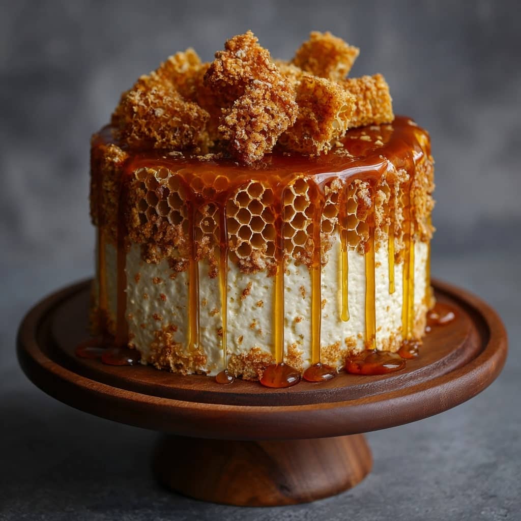 Golden Honeycomb Cake