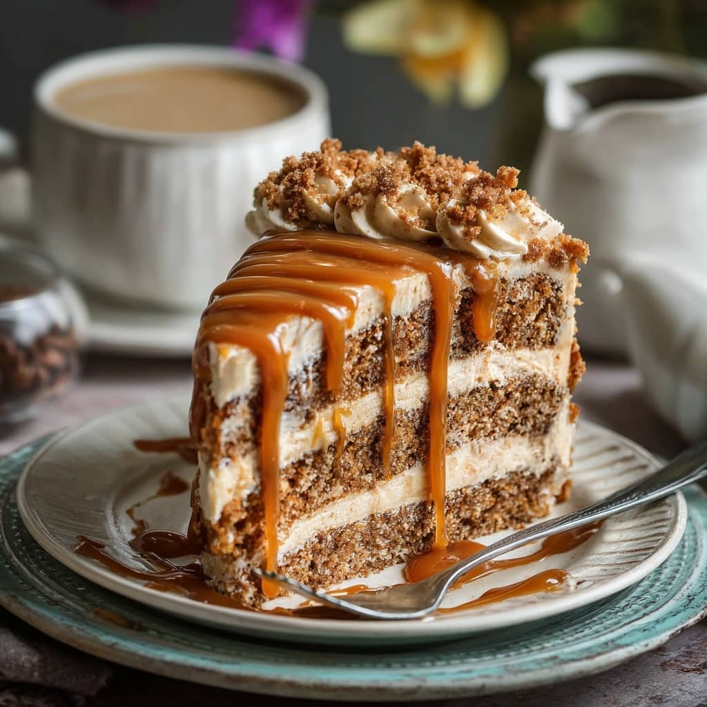 Heavenly Caramel Latte Cake for Coffee Lovers