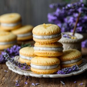 Lemon Lavender Sandwich Cookies Recipe