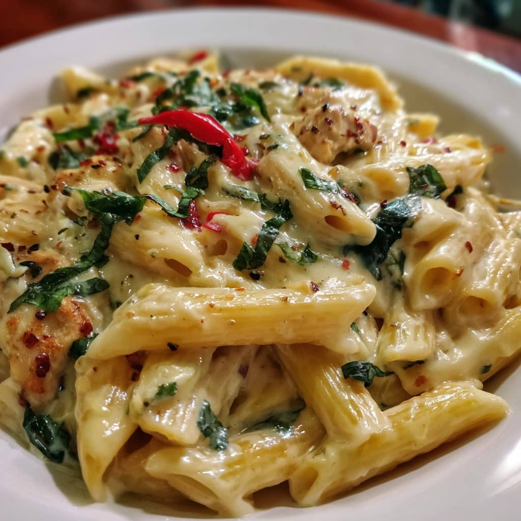 Oven-Baked Creamy White Sauce Pasta