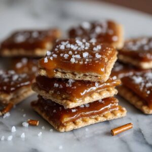 Salted Caramel Cracker Bites