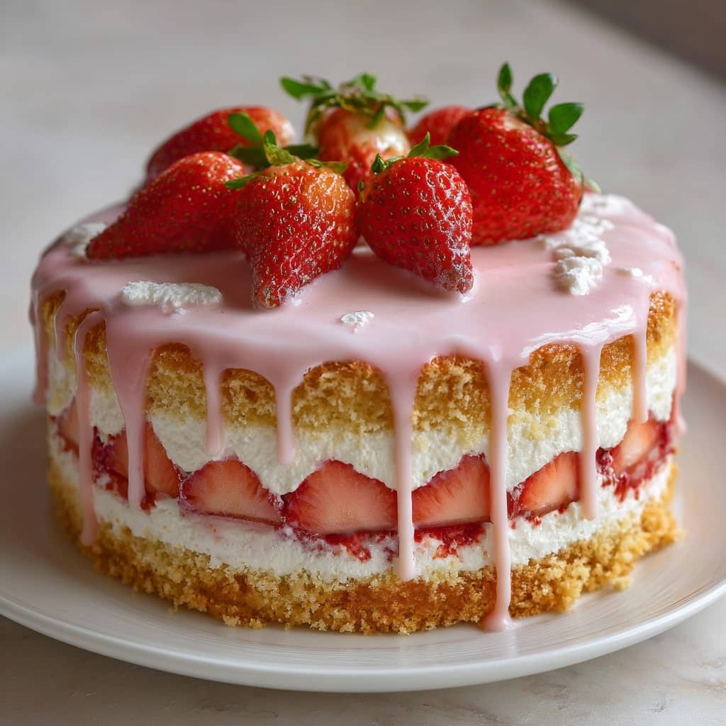 Strawberry Milk Cake
