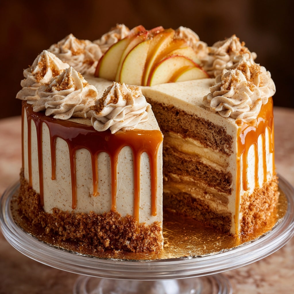 Caramel Pecan Layer Cake