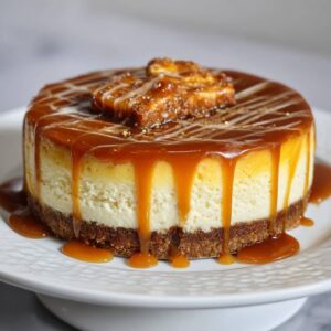 Easy Salted Caramel Cheesecake
