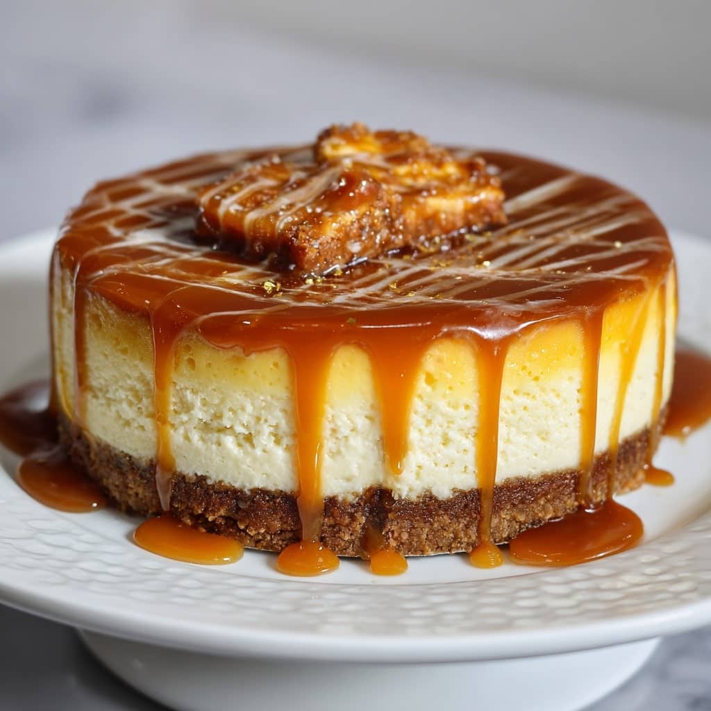 Easy Salted Caramel Cheesecake