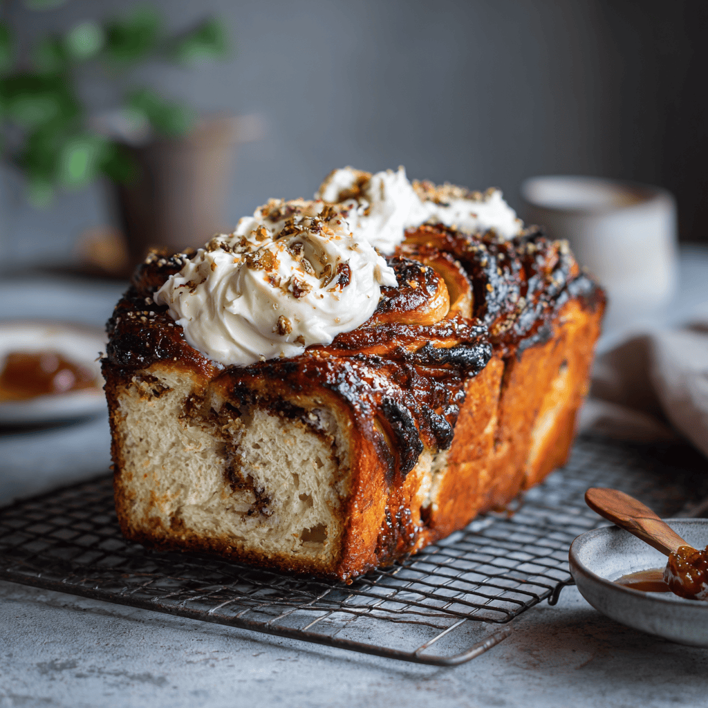 Honey Babka with Cream Cheese Frosting