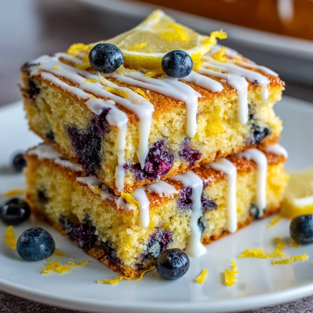 Lemon Blueberry Sheet Cake