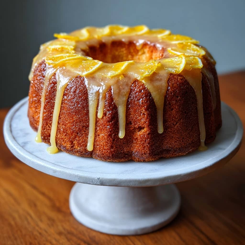 Light & Airy Lemon Cake with Sweet Glaze
