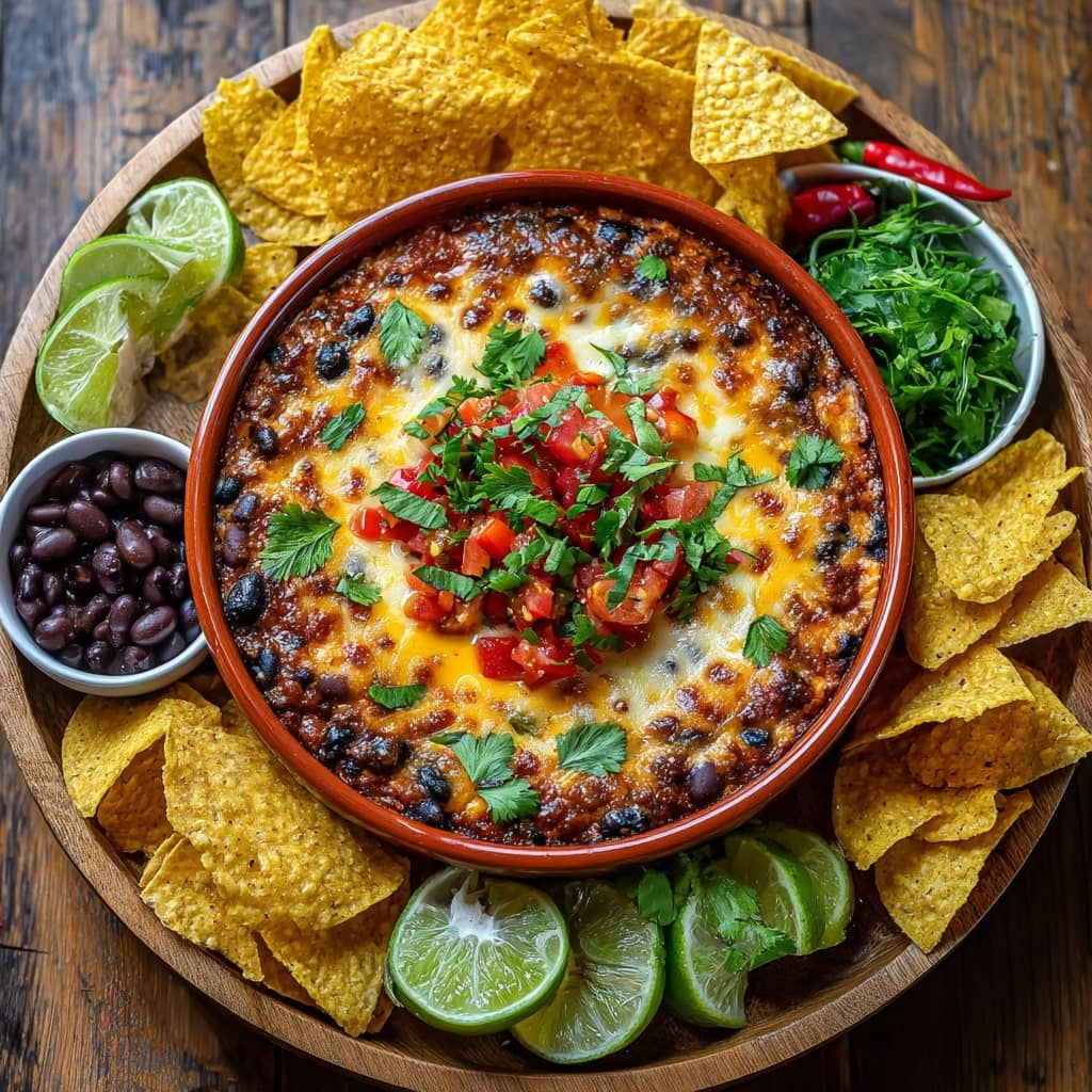 Mexican Mess Bean Dip