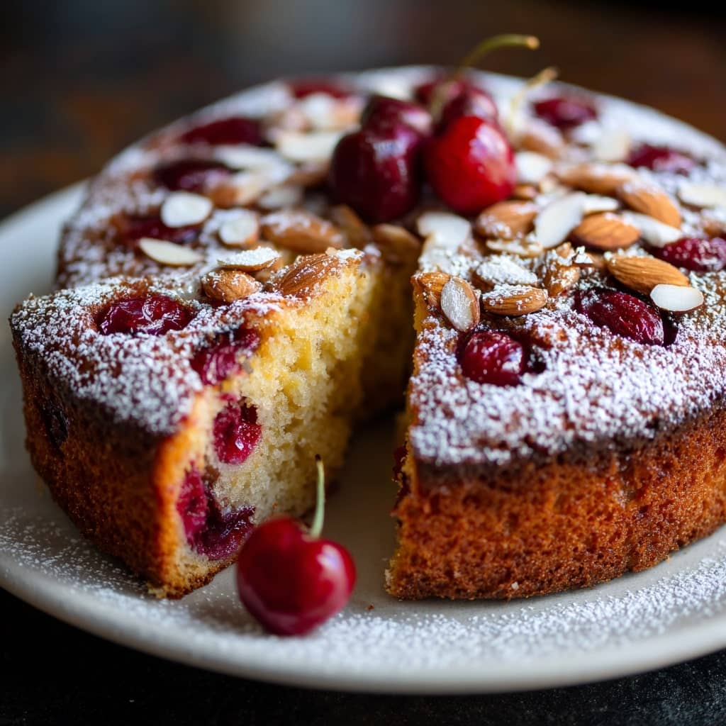 Moist Cherry Almond Cake