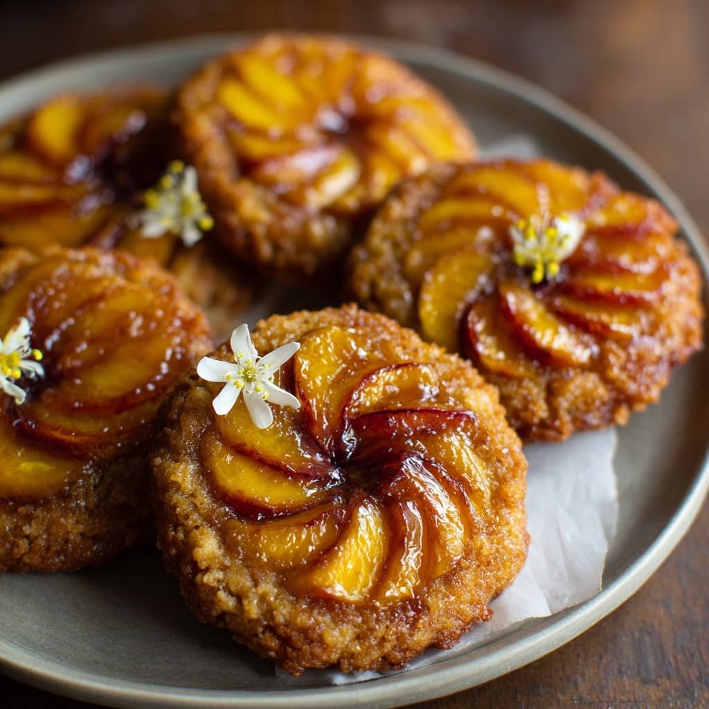 Peach Upside-Down Cookies