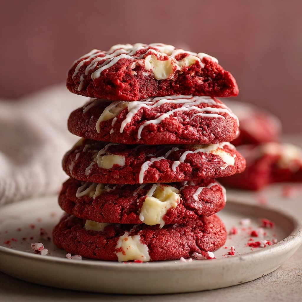 Red Velvet Gooey Butter Cookies