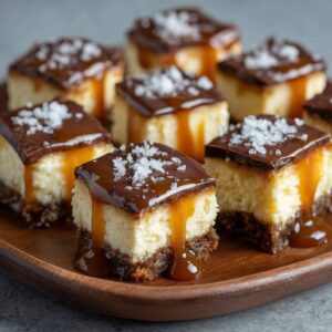 Salted Caramel Cheesecake Bites