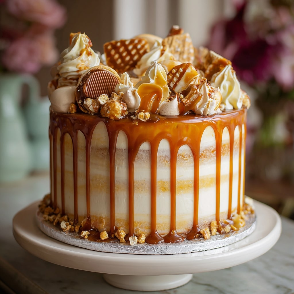 Salted Caramel Drip Cake