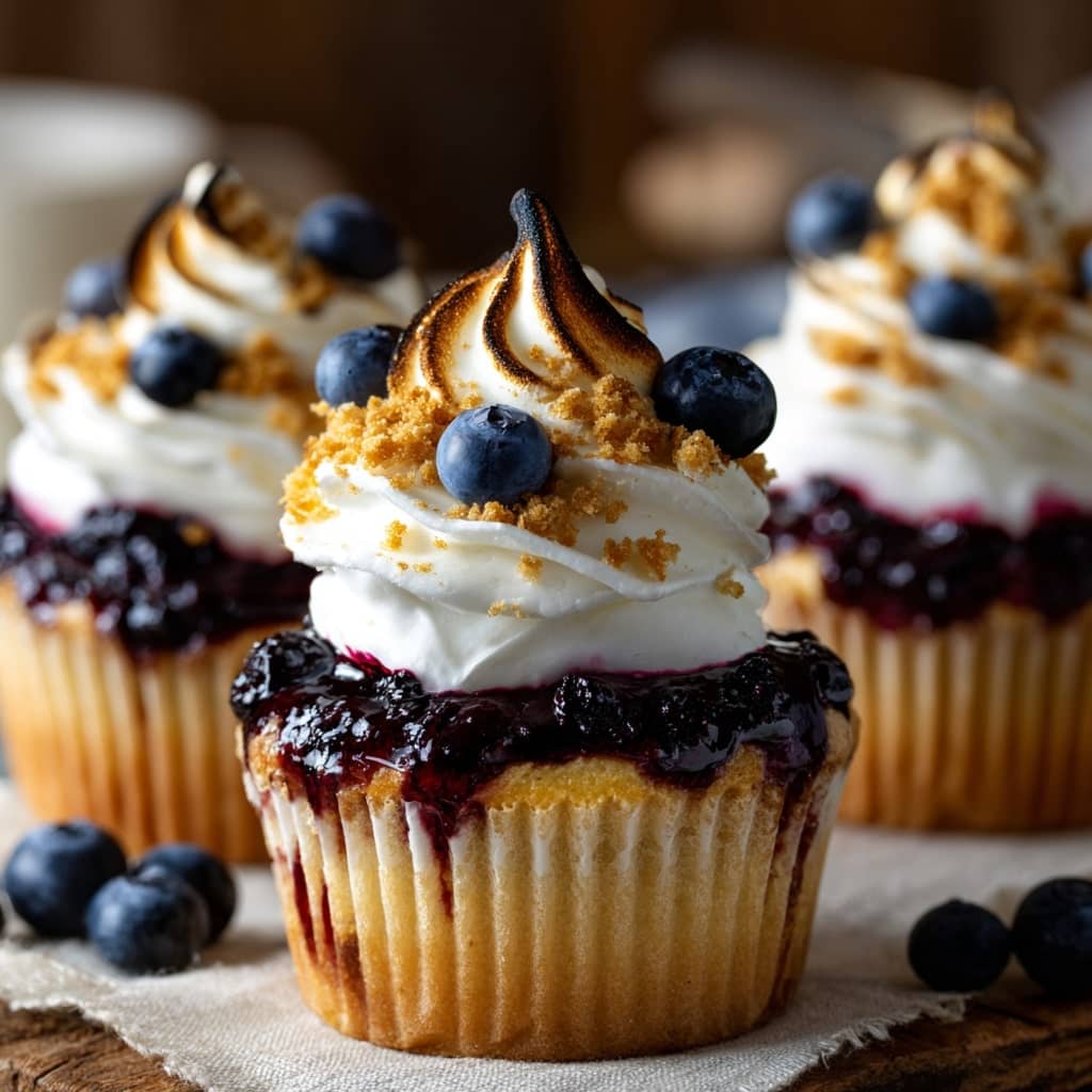 Blueberry Pie Cupcakes