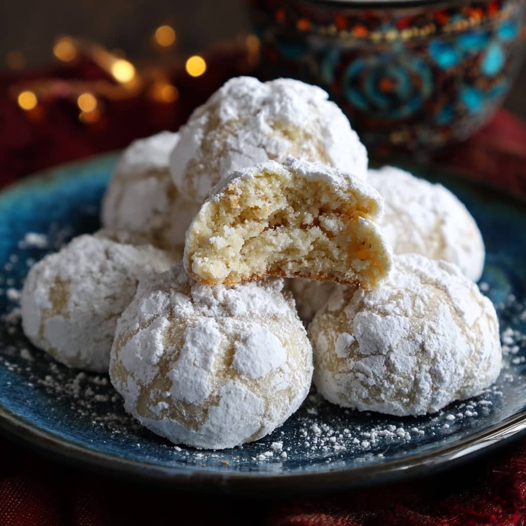 Crinkle Snowball Cookies