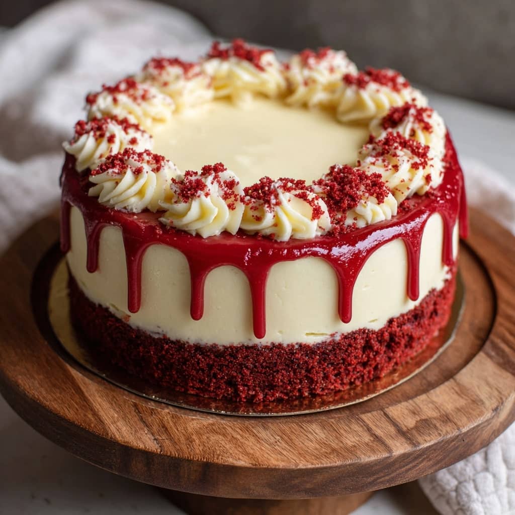 Red Velvet Cheesecake Cake
