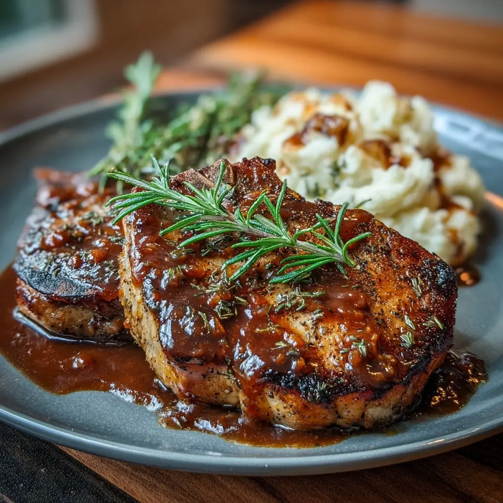 Apple Butter Pork Chops
