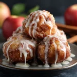 Baked Apple Fritters with Glaze