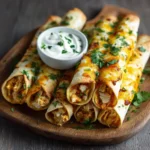 Baked Cream Cheese Chicken Taquitos