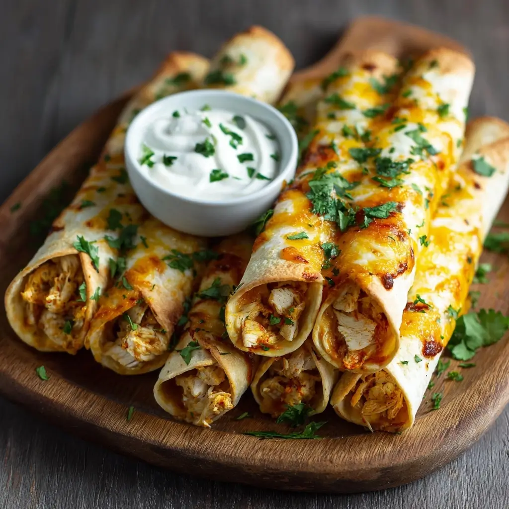 Baked Cream Cheese Chicken Taquitos