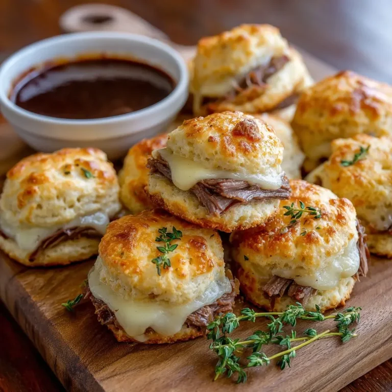 Baked French Dip Biscuits
