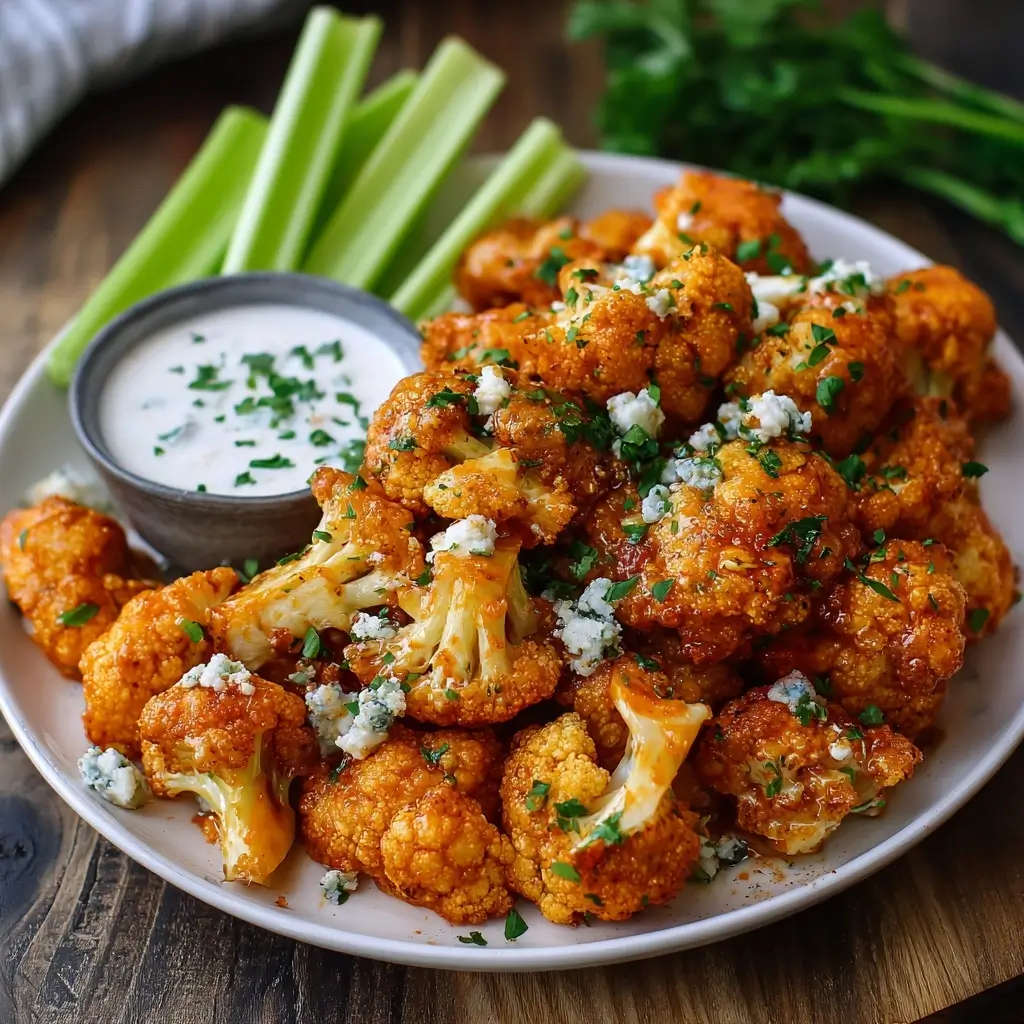 Buffalo Cauliflower Bites