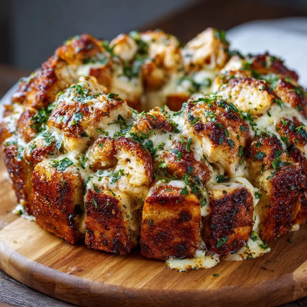 Chicken Alfredo Monkey Bread