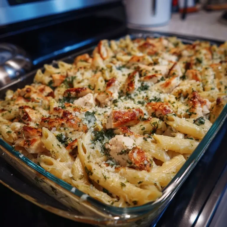 Chicken Caesar Pasta Casserole