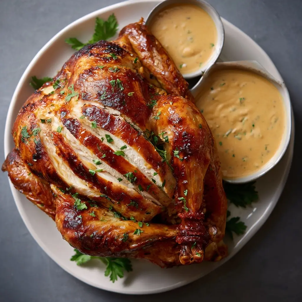Chipotle Mayonnaise-Roasted Turkey