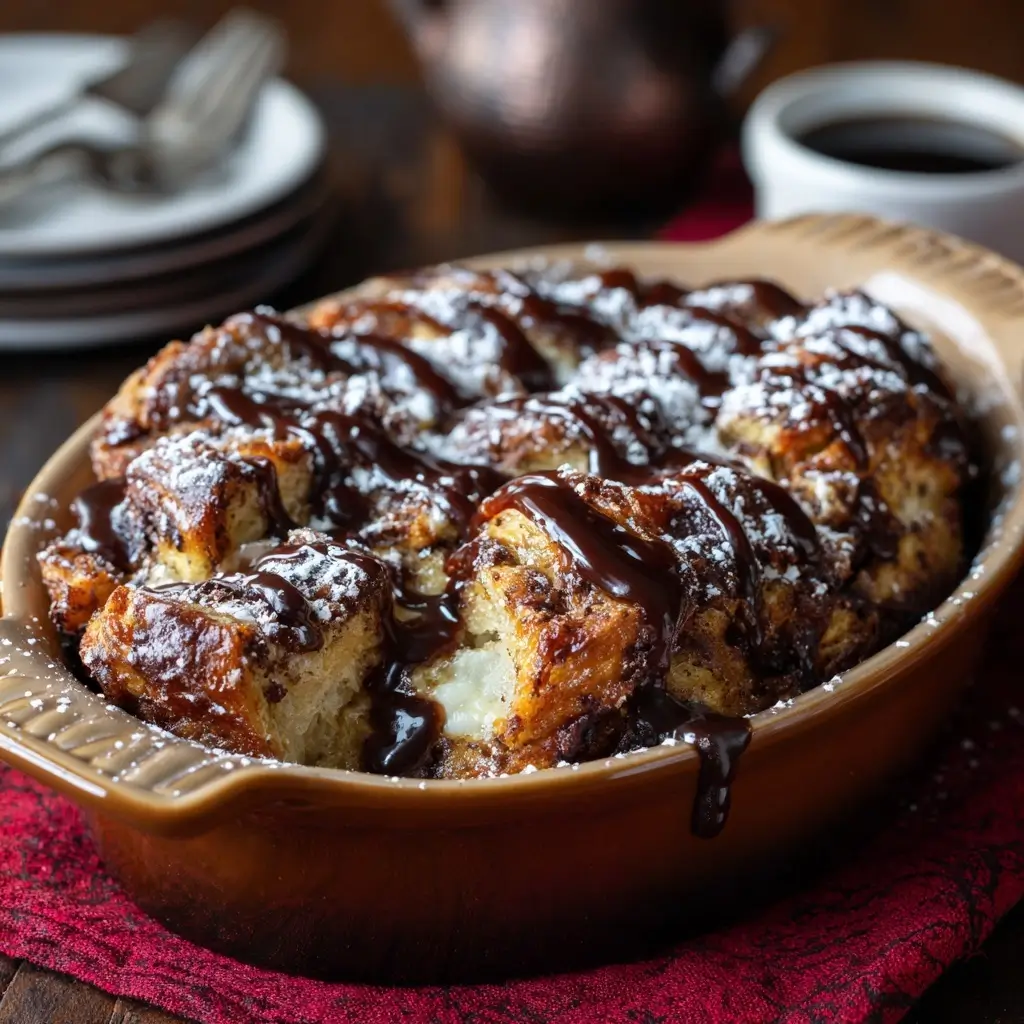 Chocolate Croissant Breakfast Bake that Everyone Loves