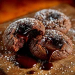 Chocolate Lava Cookies with Gooey Centers