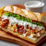 Chopped Chicken Bacon Ranch Sandwich