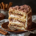 Churro Layer Cake with Cinnamon Sugar Crunch