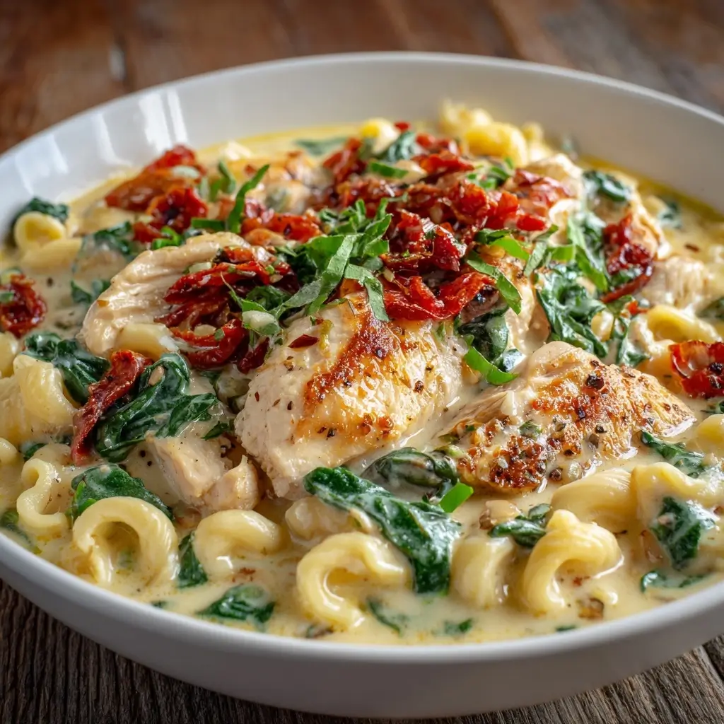 Creamy Crockpot Tuscan Chicken