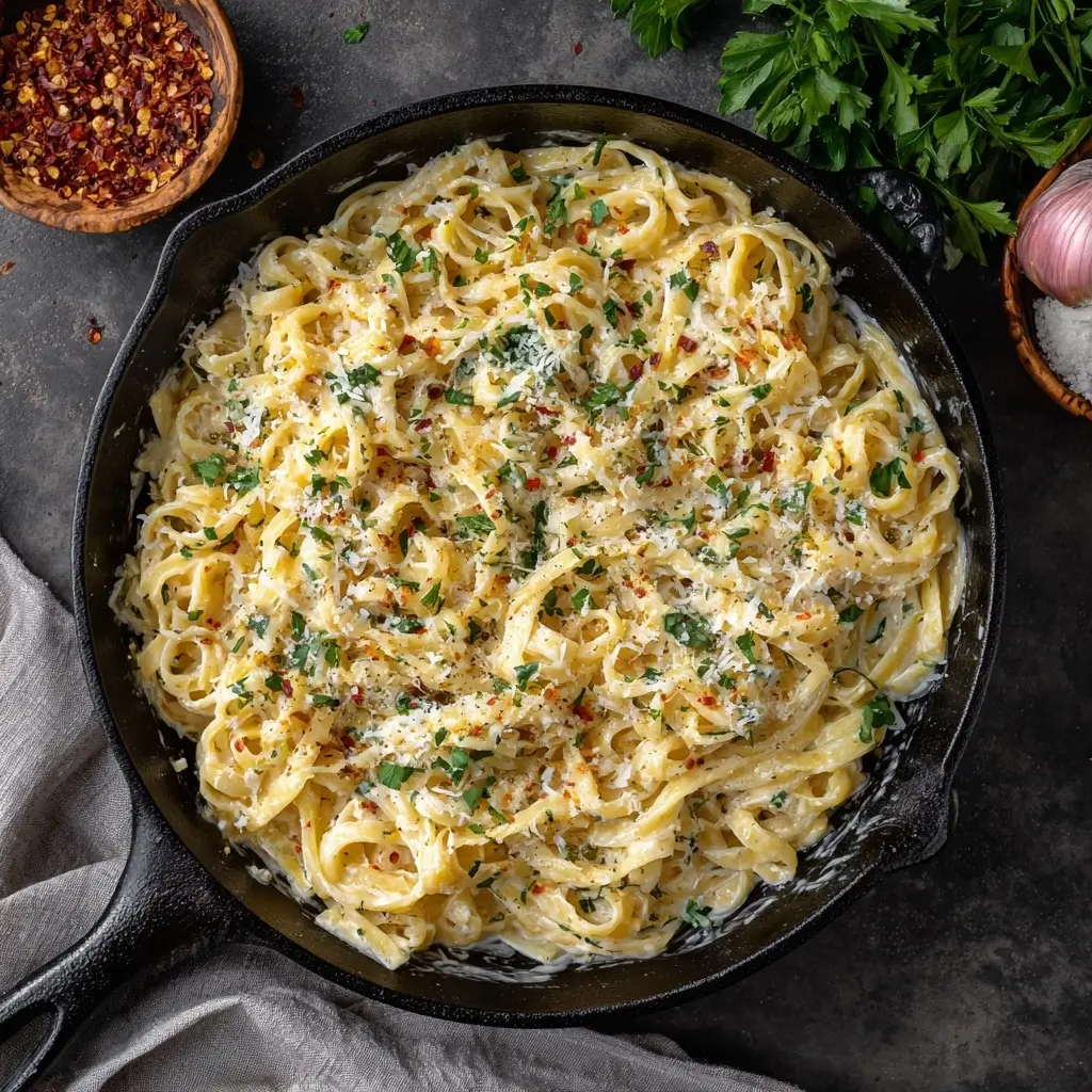Creamy Garlic Parmesan Pasta