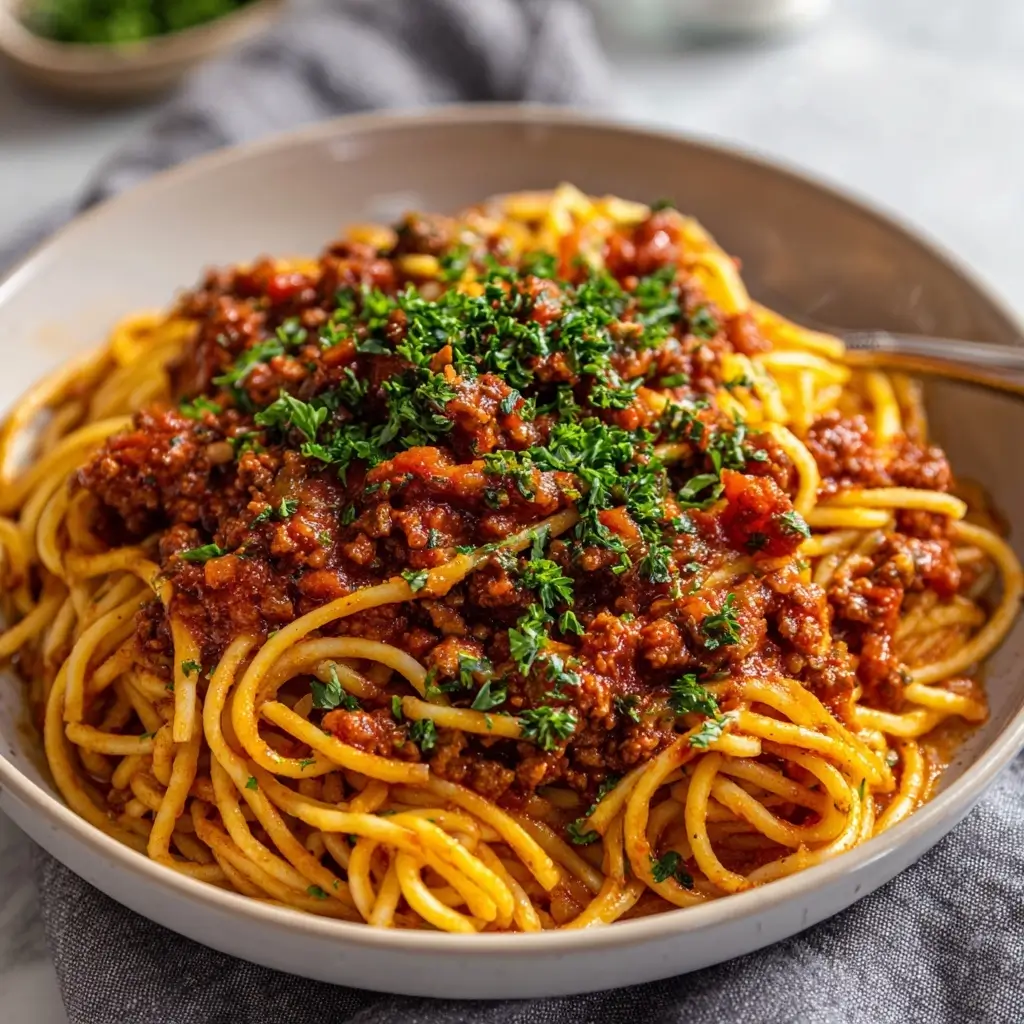 Easy Spaghetti with Meat Sauce