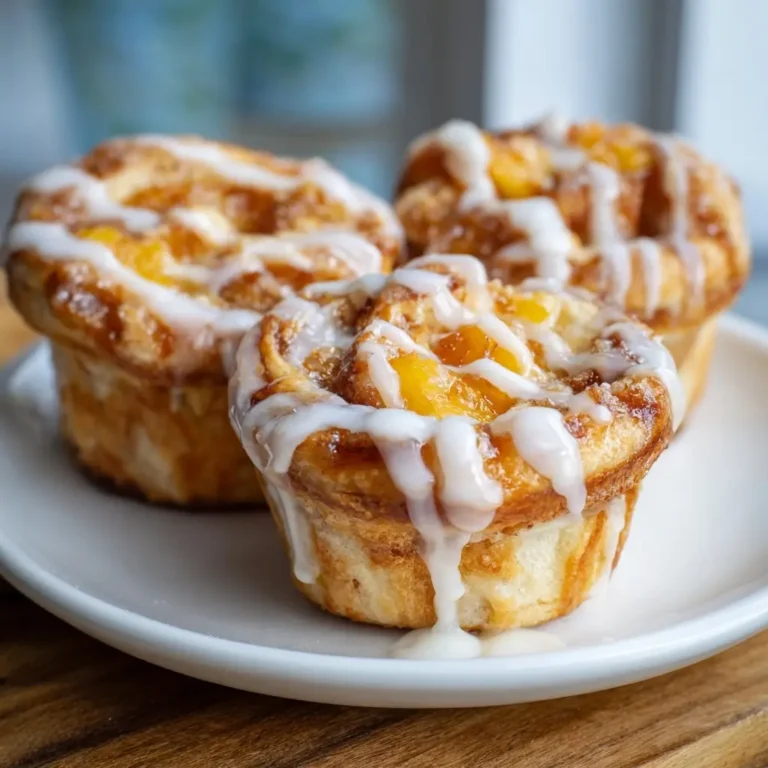 Irresistible Peach Pie Cruffins