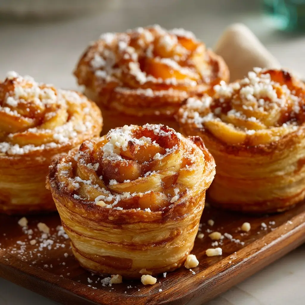 Irresistible Peach Pie Cruffins