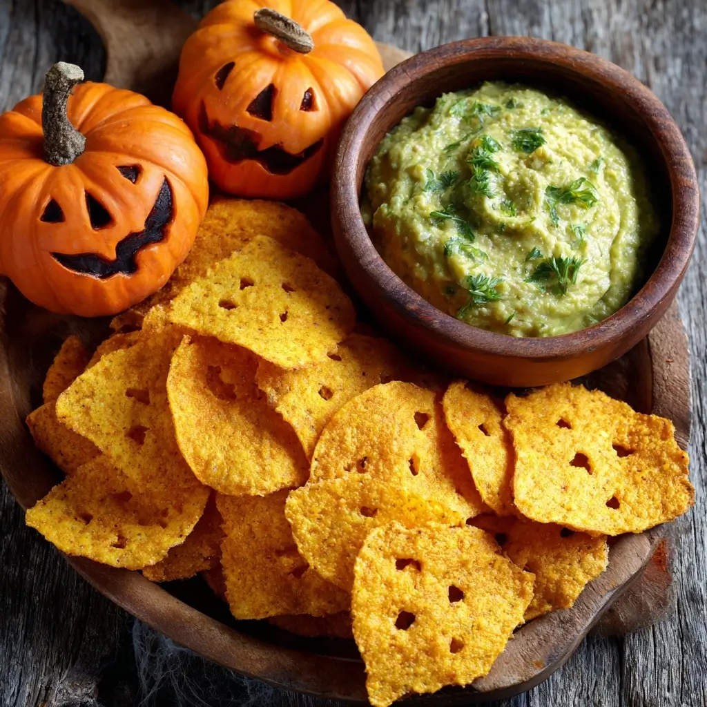 Jack-o-lantern Chips & Dips