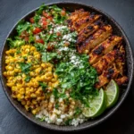 Mexican Street Corn Chicken Rice Bowl